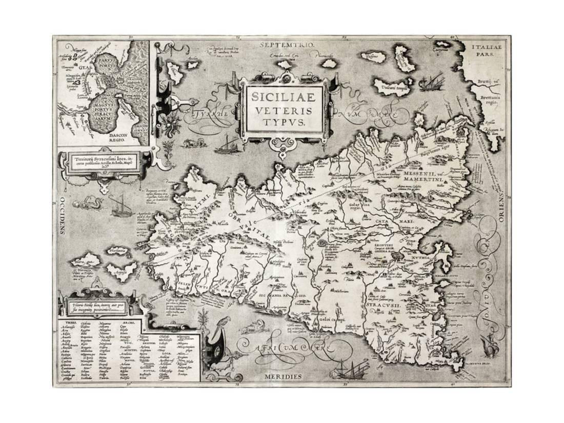 Antique Map Of Sicily With Syracuse Point Laminated Print Wall Artwork Via marzolino photo regarding Printable Map of Sicily referred to as Antique Map Of Sicily With Syracuse Point Laminated Print Wall Artwork By means of marzolino